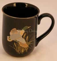 Otagiri MALLARD DUCK Black Coffee Mug Japan